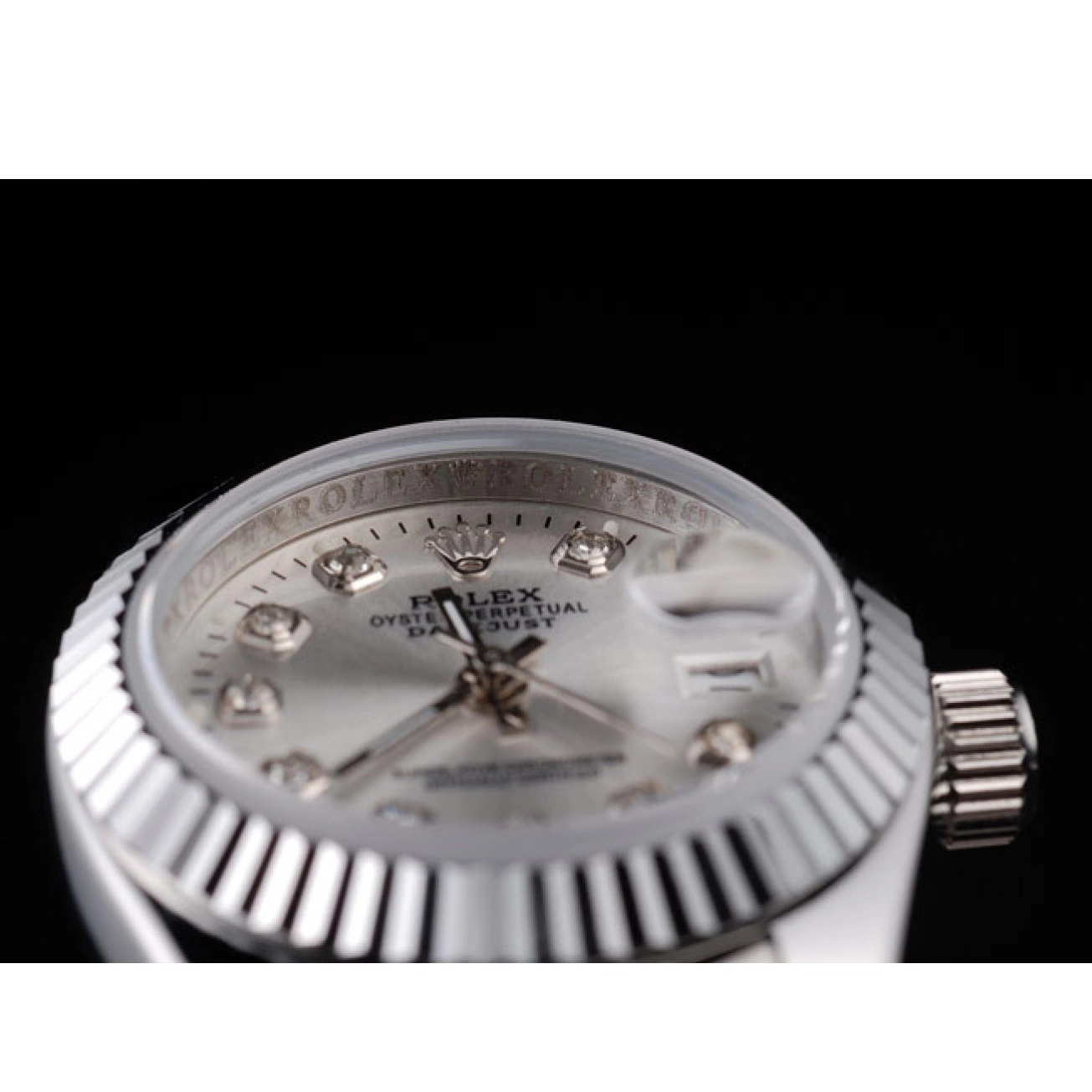 MiroTime 0806 Rolex Datejust Polished Stainless Steel Silver Dial